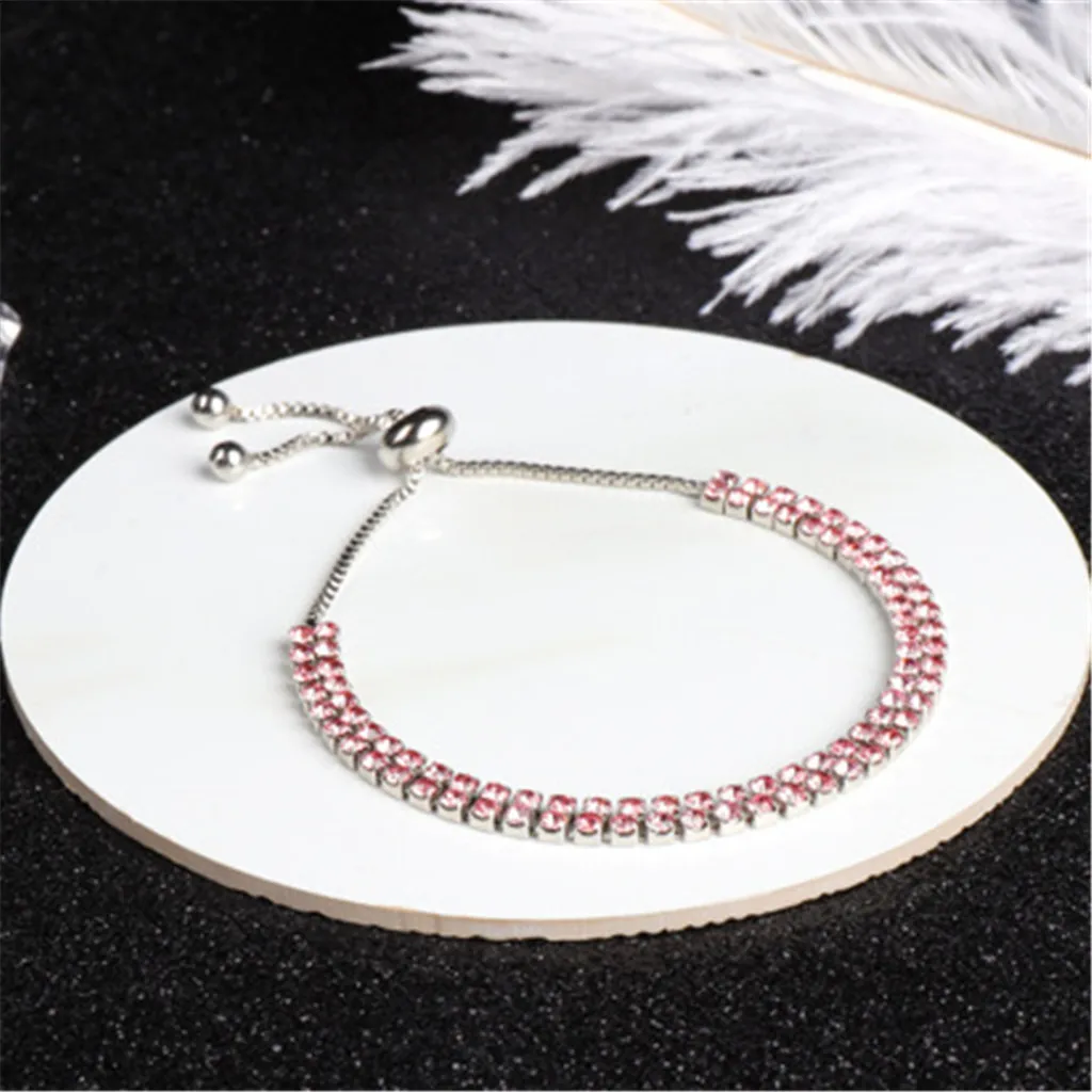 Роскошная Цепочка с кристаллами для свадьбы новинка циркониевый браслет цепочка