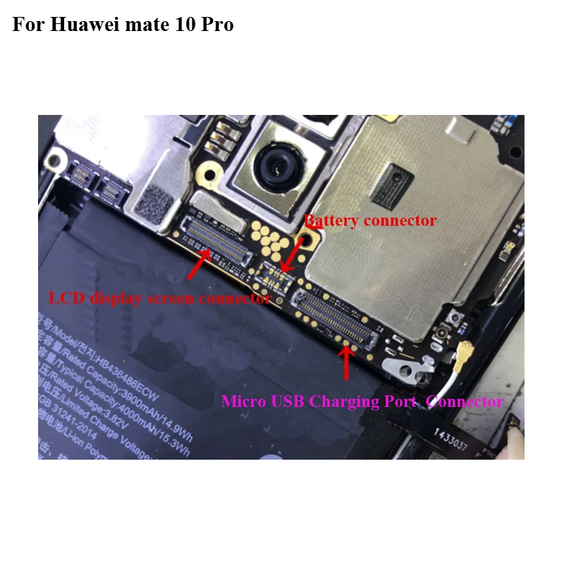 5 шт. док разъем Micro USB зарядный порт FPC коннектор для Huawei mate 10 pro logic на материнской