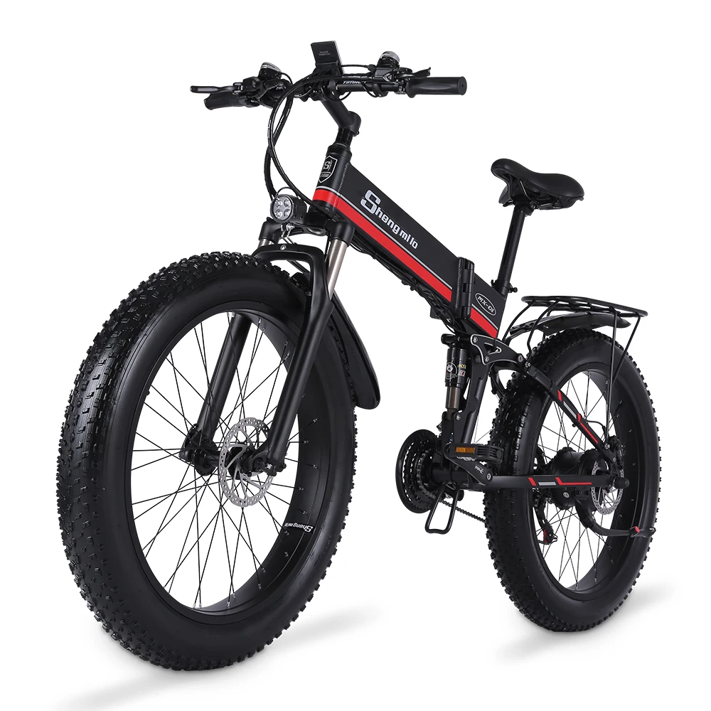 Verkauf Elektrische Bike 1000W Herren Mountainbike Schnee Bike Klapp Ebike MX01 Erwachsene Elektrische Fahrrad Fett Reifen E Bike 48V Lithium-Batterie