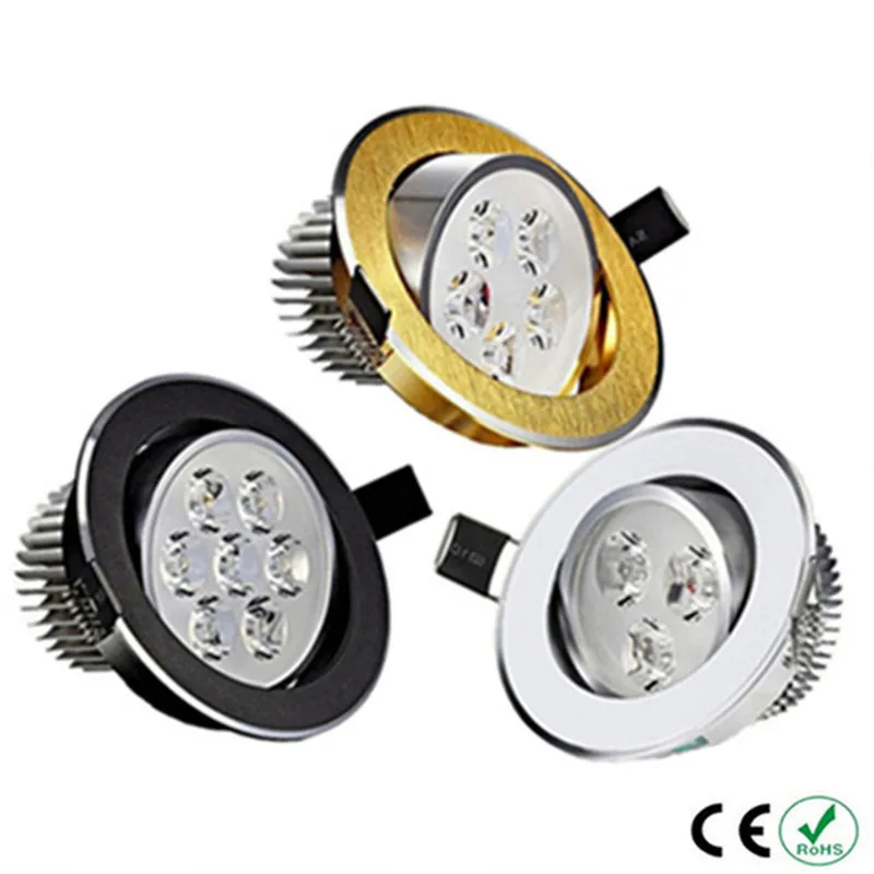 Высокая мощность 3 Вт 5 7 светодиодный потолочный светильник с регулируемой