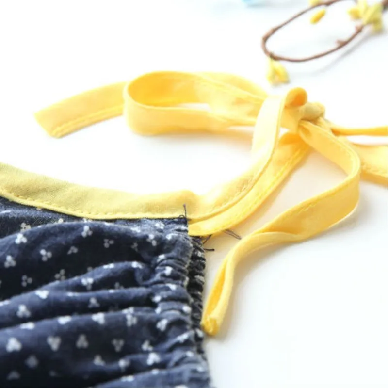 Модный Топ пуловер без рукавов для маленьких девочек Хлопковый комбинезон