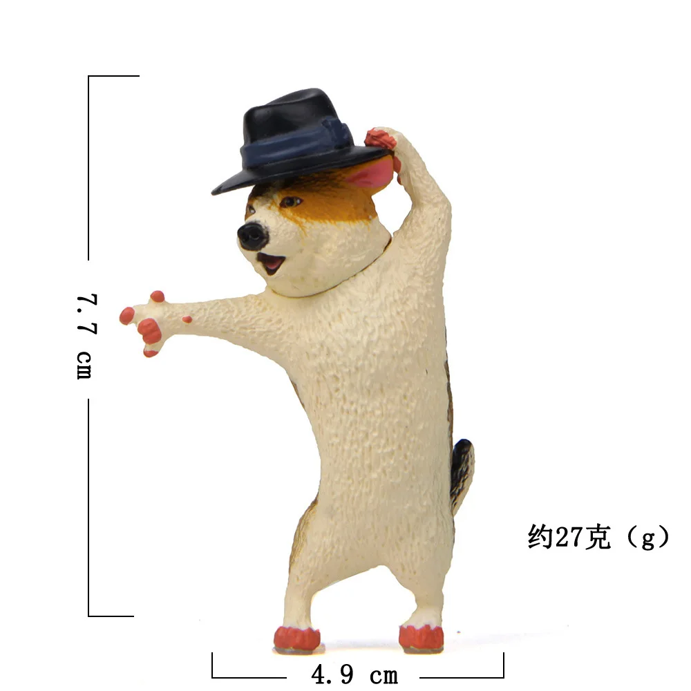 Креативный танцор космический шаг Шиба ину корги Хаски фигурка рабочего стола