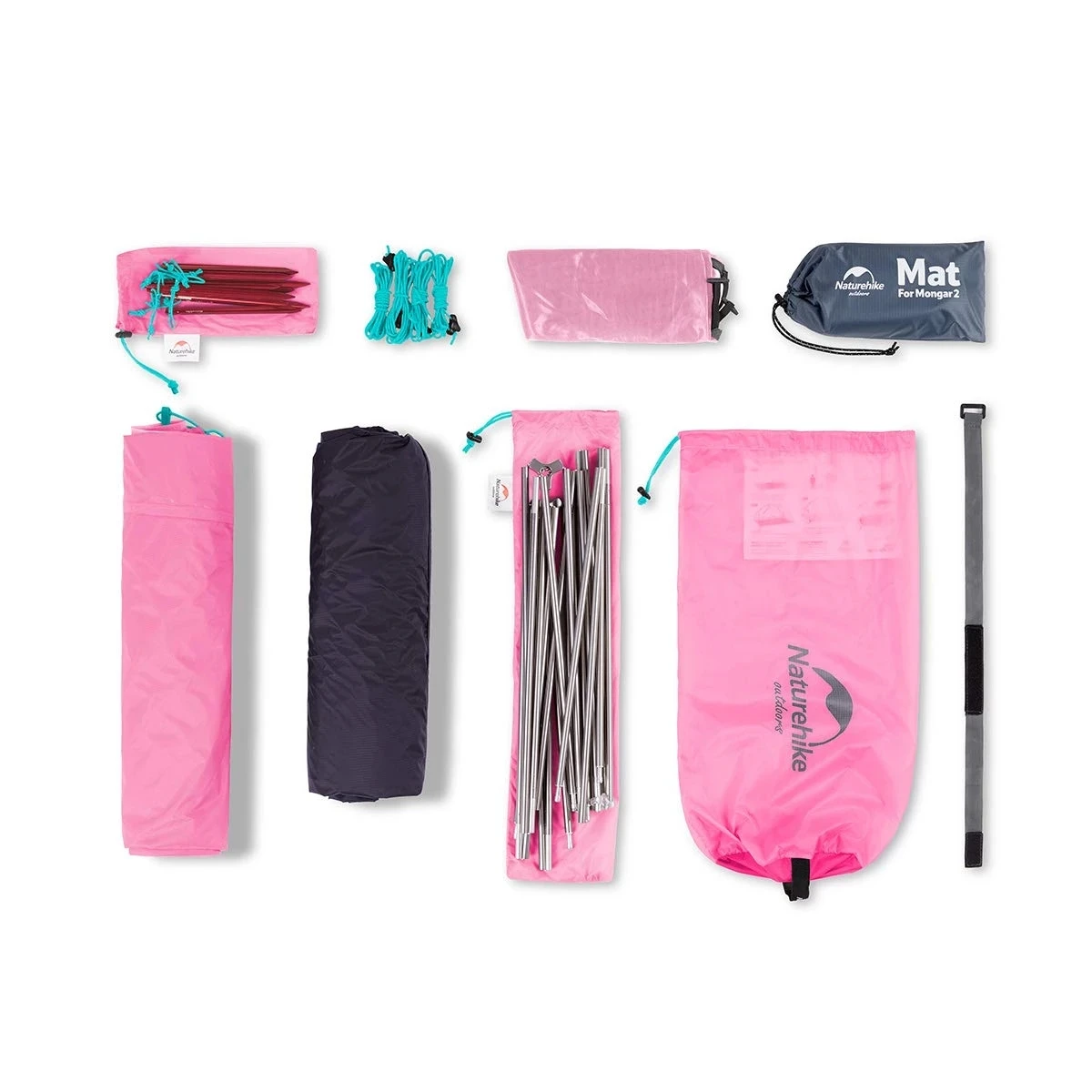 Bestellen Naturehike 210T Mongar 2 3 Leute Wasserdichte Doppel Schicht Im Freien Zelt Aluminium Stange Grau Ultraleicht Rosa Camping Zelte Mit Matte