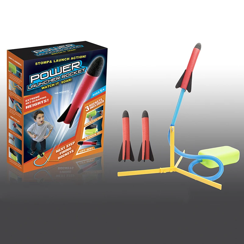 Детские уличные игрушки педаль ракета пистолет мощный запуск экстремальное небо