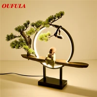 aosong table lamp desk resin modern contemporary office creative decoration bed led lamp for foyer living room bed room
