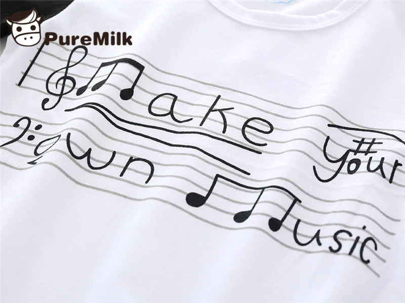 PureMilk/Детские комбинезоны; цвет белый, черный; Одежда для новорожденных; повседневная одежда для малышей