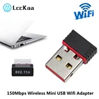LccKaa 2,0 Мбитс беспроводной мини USB Wifi адаптер 802.11n USB приемник сетевая карта для настольного ноутбука Windows Mac Linux