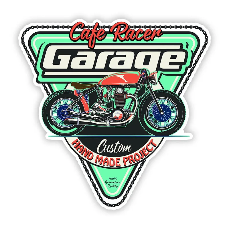 

S50532 # различные размеры индивидуальная ПВХ наклейка Cafe Racer Водонепроницаемая Автомобильная наклейка на мотоцикл ноутбук декоративная