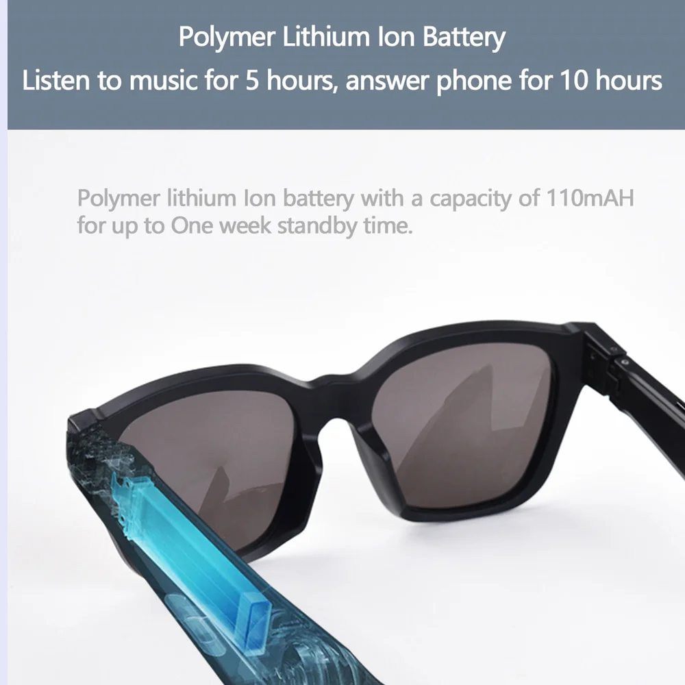 Солнцезащитные очки с открытыми ушами Bluetooth 5 0 умные ии TWS наушники