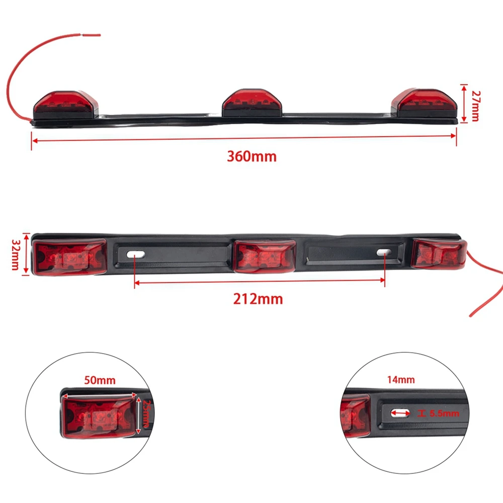 

9 LED Brake Light Cargo Brake lamp Tail Lamp for Trucks Travel Trailer Marine Trailer Cargo Trailer