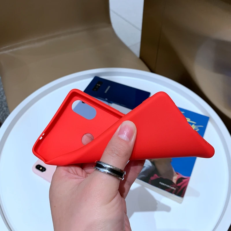 Однотонный матовый Мягкий силиконовый чехол из ТПУ для Xiaomi Mi 9 9T 8 SE A3 Lite Redmi 6A Note 7 7A