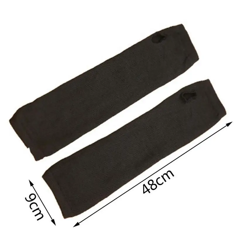 

1 Pair Women Long Fingerless Gloves Winter Arm Warmers Sleeve Gift Outdoor Elbow Cotton Warm Gloves Gloves Blend Fash E4S3