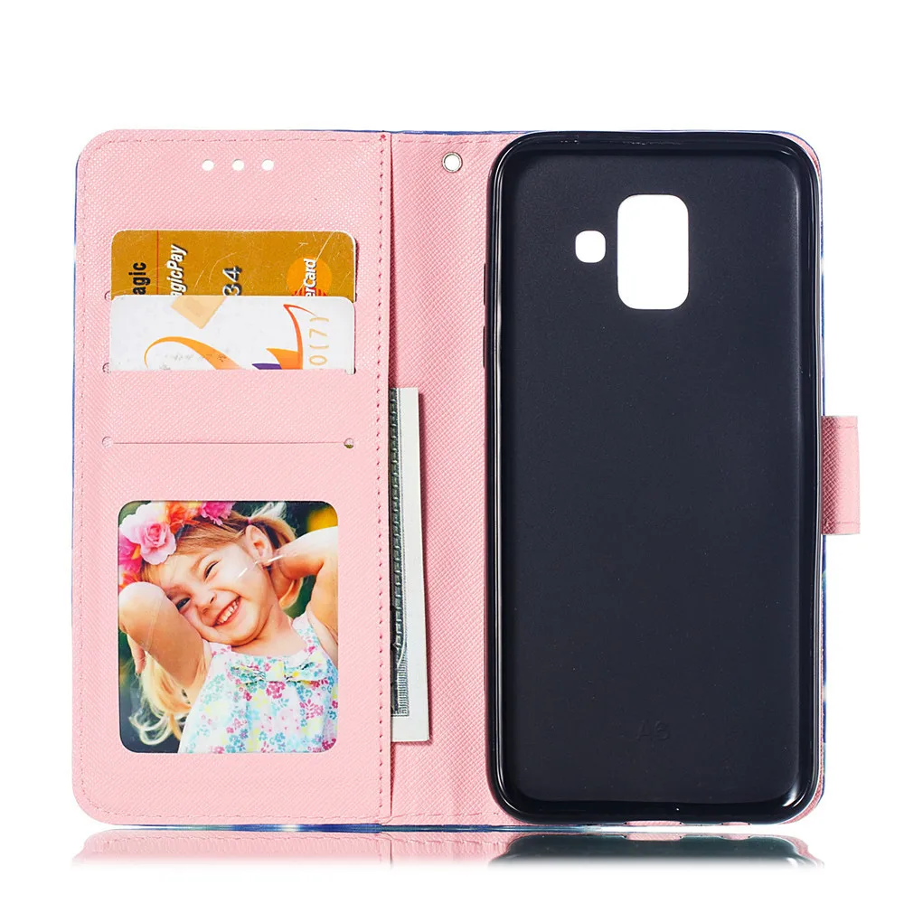 3D милый Кот Бабочка сова цветок узором магнитные кошелек обложка флип чехол на