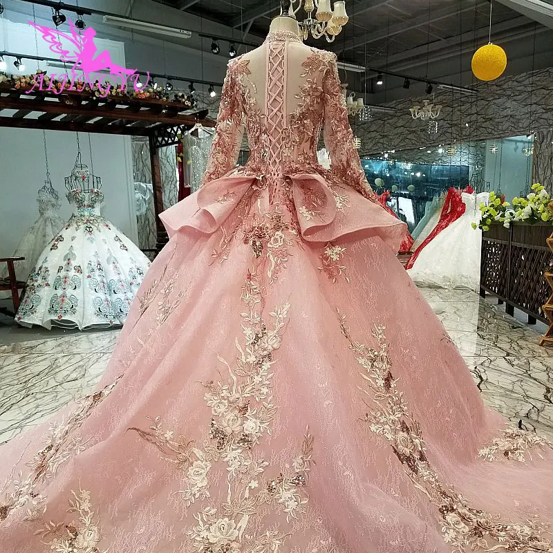 Свадебные платья AIJINGYU украинские короткие женские винтажные кружевные