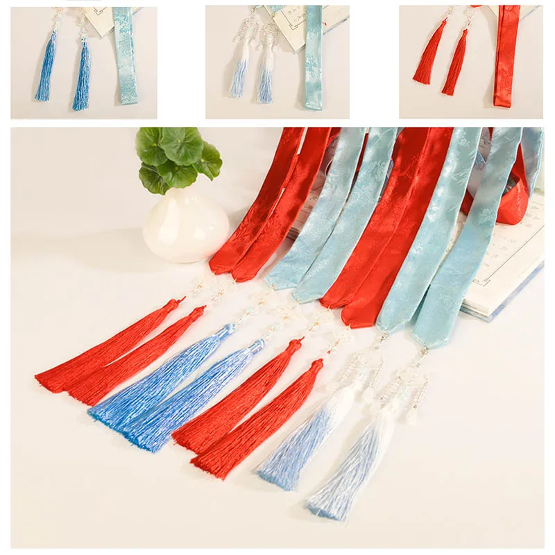 QIANAO Chinese Traditional Hair accessories Hanfu head band Peacock Exquisite embroidery headband Ancient Headwear Rope |
