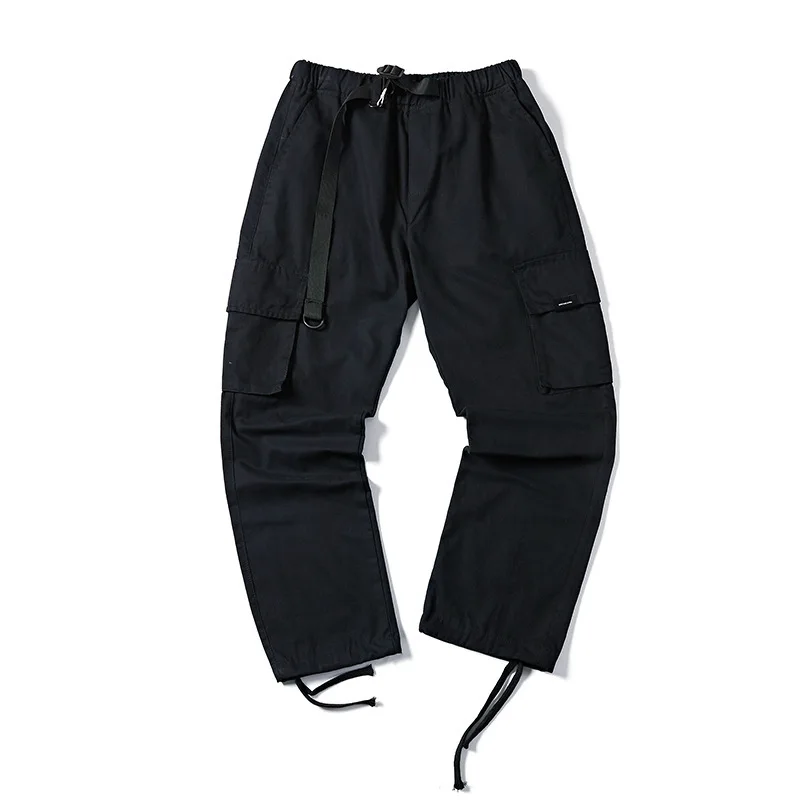 

2021 New Hip Hop Joggers Cargo Pants Men Harem Pants Multi-Pocket Ribbons Man Sweatpants Streetwear Casual Mens Pants M-3XL