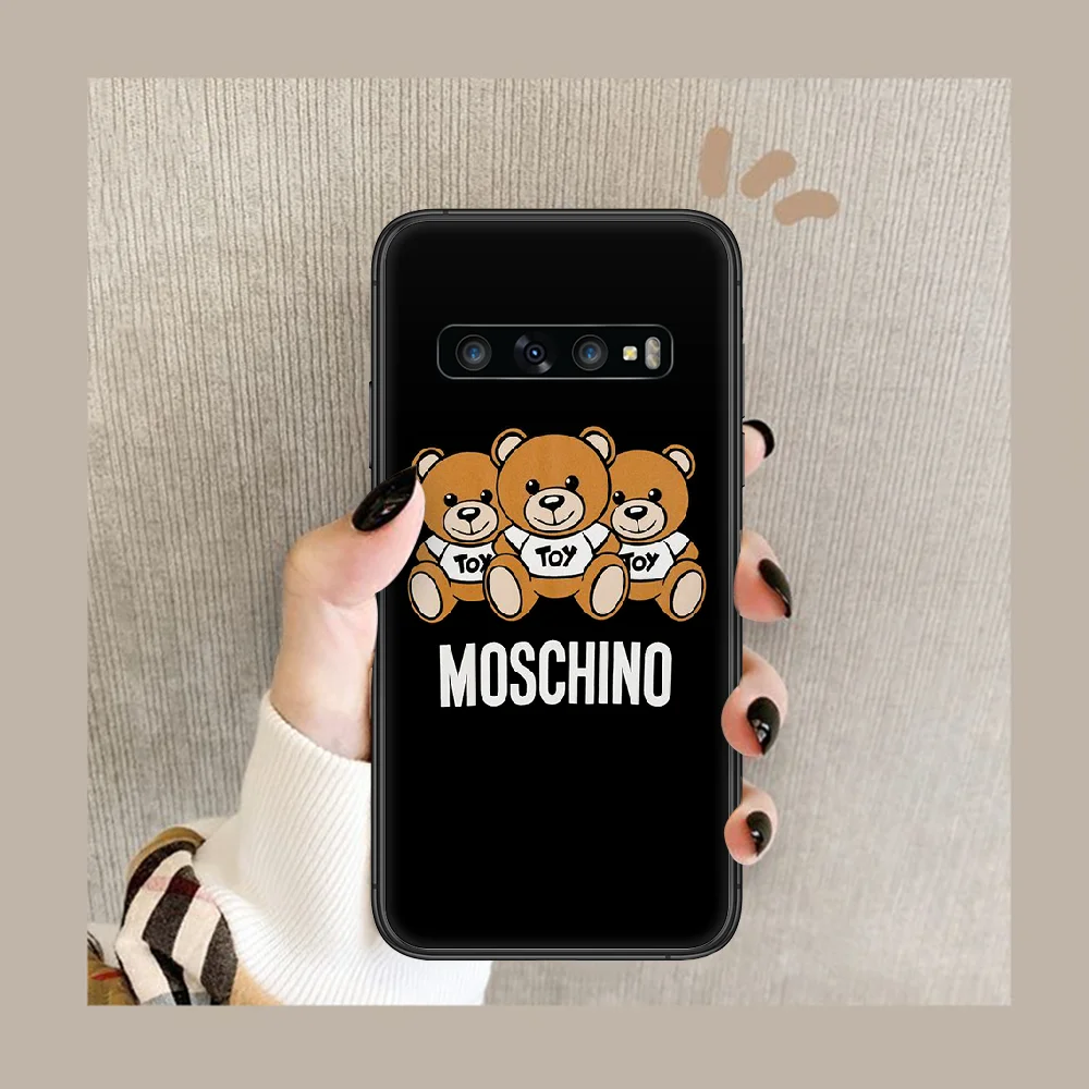 

Italian Bear Brand Phone Case Cover Hull For Samsung Galaxy S 7 8 9 10 e 20 FE edge uitra plus Note 9 10 20 black Cell Silicone