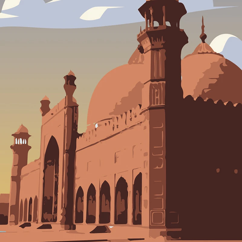 Винтажный постер для путешествий Пакистан холст картина подарки в страну