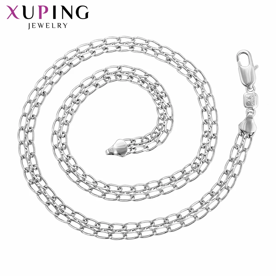 Xuping простое модное ожерелье с шармом родиевым цветным покрытием для женщин