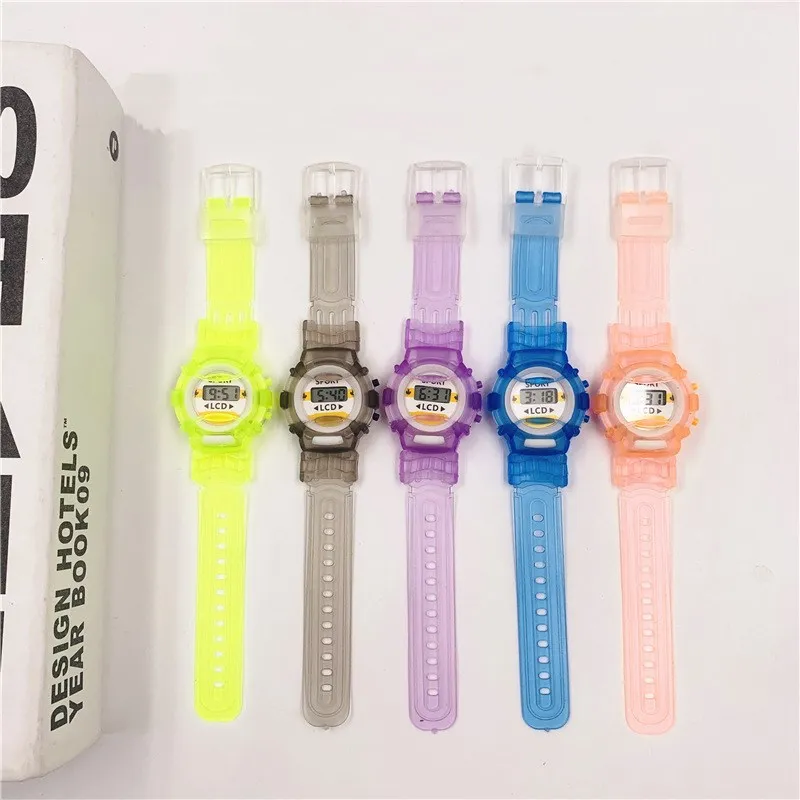

Часы Наручные детские электронные, модные спортивные светодиодные цифровые, с браслетом для девочек и мальчиков, для студентов