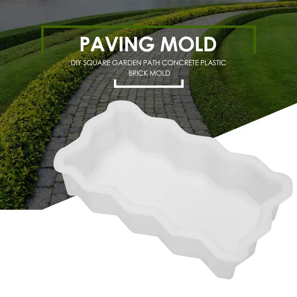 Самодельная форма для мощения волнистая рамка многоразовые строительные камни