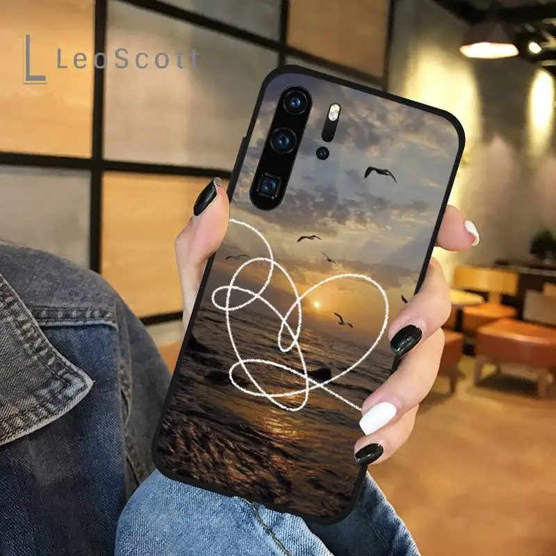 

love heart sea wave Phone Case For Huawei P 20 30 40 lite pro smart 2019 honor 10 i lite 8x nova 5t mate 20 pro funda