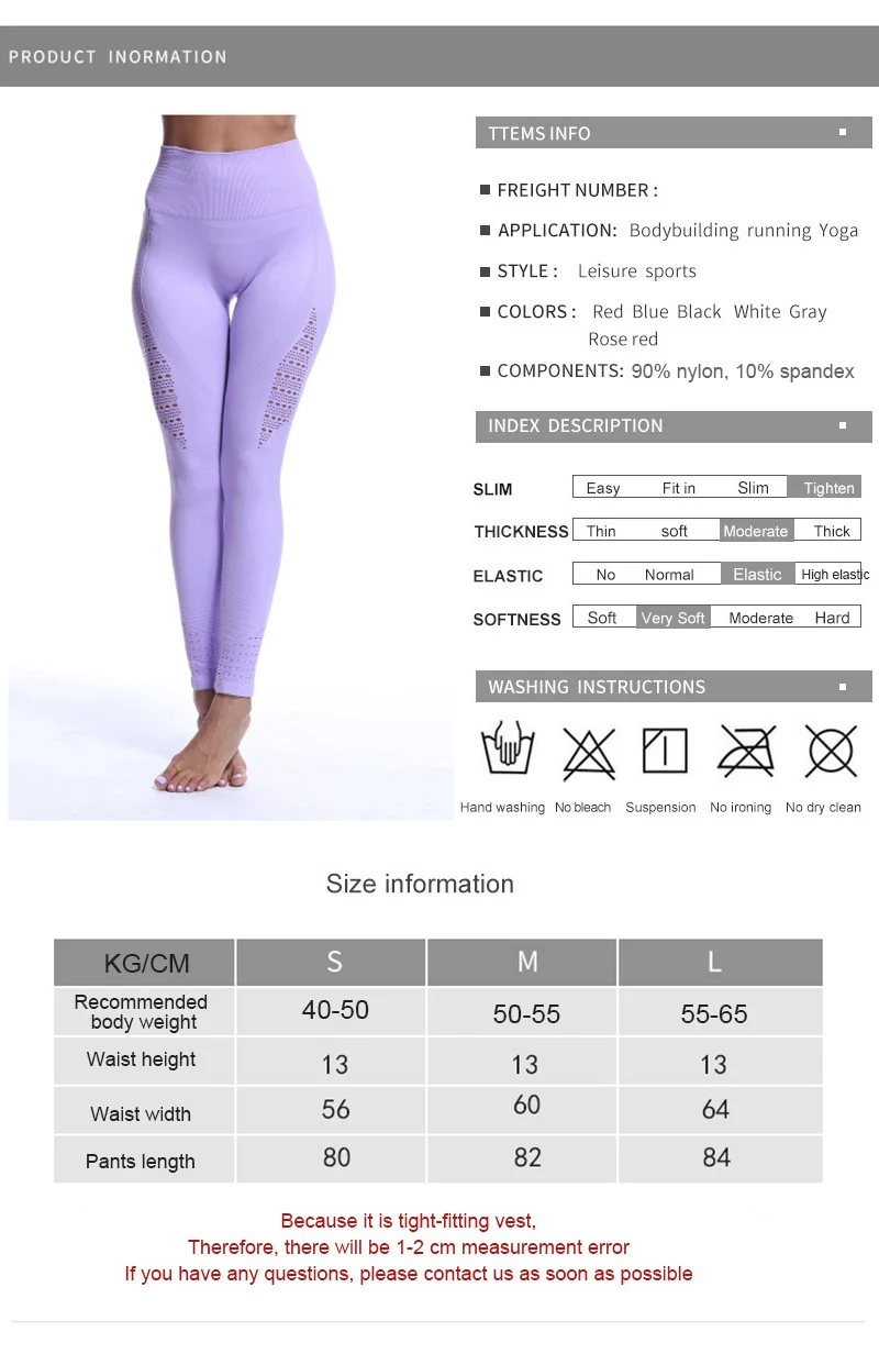 

WOHUADI Girl leggins High Waist Seamless Pants Push Up Leggins Sport Women Gym Fitness Running Yoga Pants Energy Leggings Female