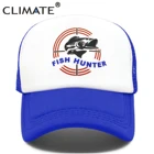 Климат Фишер рыба Охота Кепка на щуку Рыбалка грузовик Кепка s для мужчин Рыбалка Рыба кепка бейсболка кошка летняя крутая сетчатая Кепка s Мужская