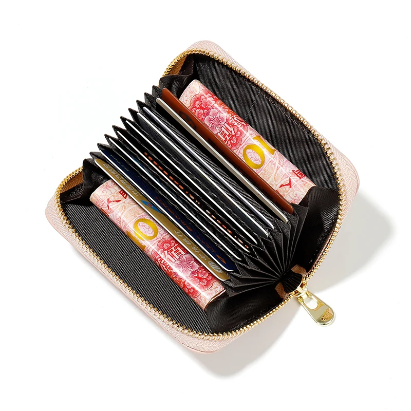 

Cute Cat Card Holder PU Leather For Women Standard Short Wallet Girls Zipper Coin Purse Key Wallet For Female Daily Clutch Purse