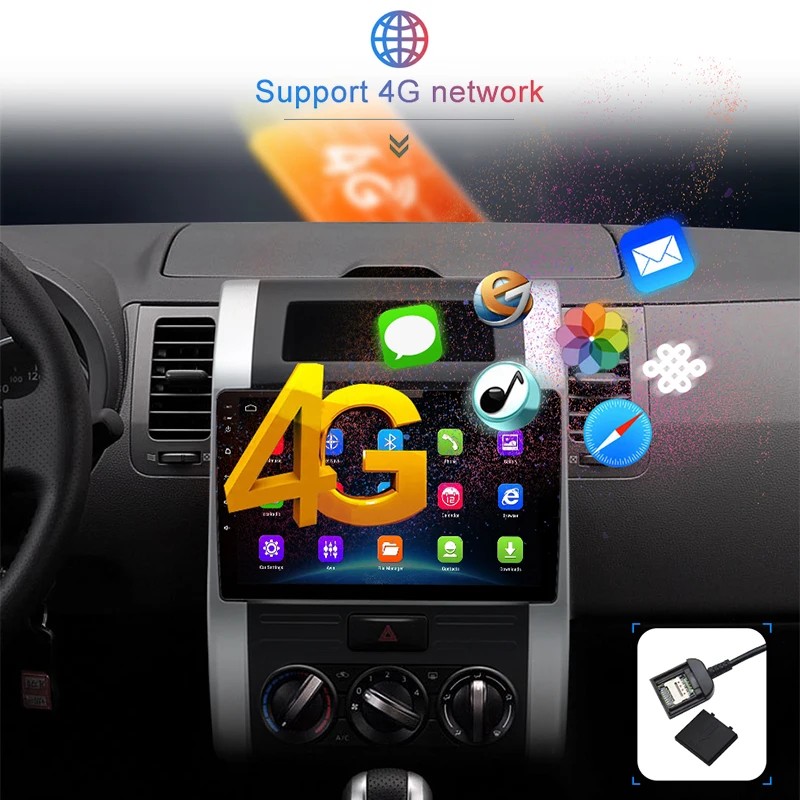 Junsun V1 2G+ 32G Android 8,1 для Nissan x trail t31 2008-2012 Qashqai автомобильный Радио Мультимедиа Видео плеер навигация gps 2 din dvd