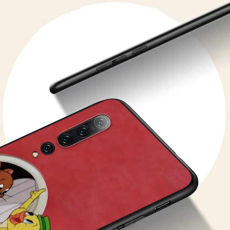 

Silicone Cover Cute cat and cute mouse For Xiaomi Mi 11 10 10i 10T 9T 9SE 9 8 Note 10 Lite Pro Ultra Black phone case