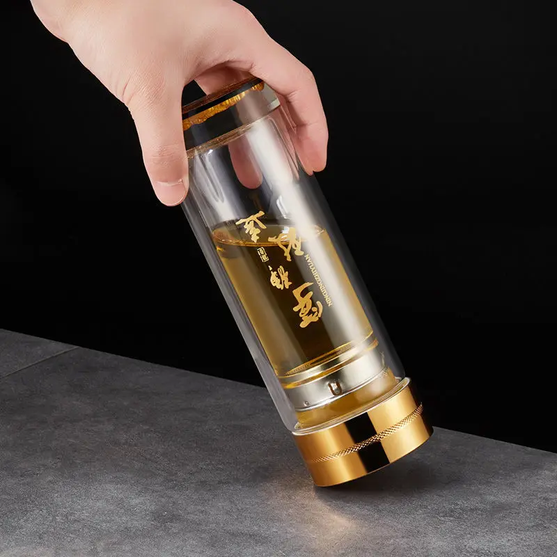 Двойная прозрачная стеклянная Мужская изоляция для чая девушек студенток дома