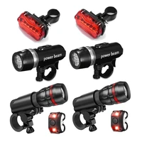 2 sets led lamp bike bicycle mtb front head light 2x cycling bike headlight set bicycle front light with taillight