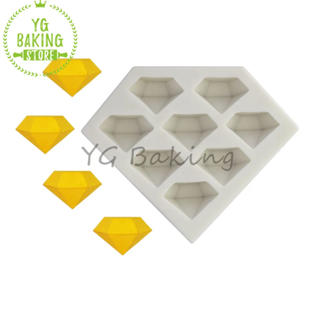 

Dorica Valentine Day Diamond Fondant Silicone Cake Mold Chocolate Mousse Candy Mould Kitchen Accessories Baking Tool