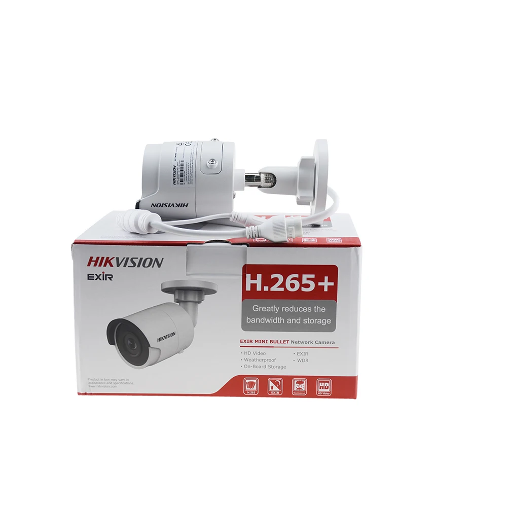 Оригинальная ip камера Hikvision 8 Мп видеонаблюдения с разъемом для SD карты со слотом