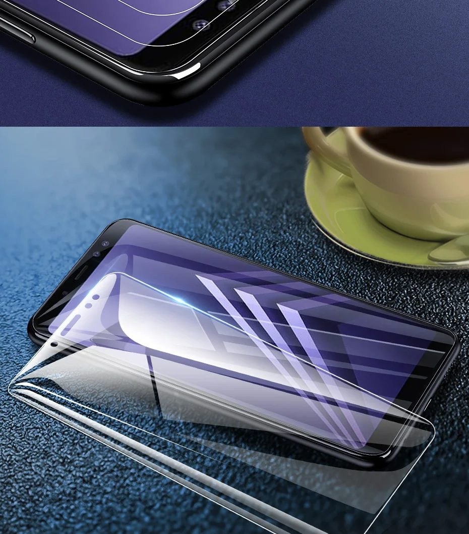3 шт полное покрытие Защитное стекло для samsung Galaxy A5 A8 A7 закаленное стекло для samsung A6 A9 J4 J6 PLus защита экрана