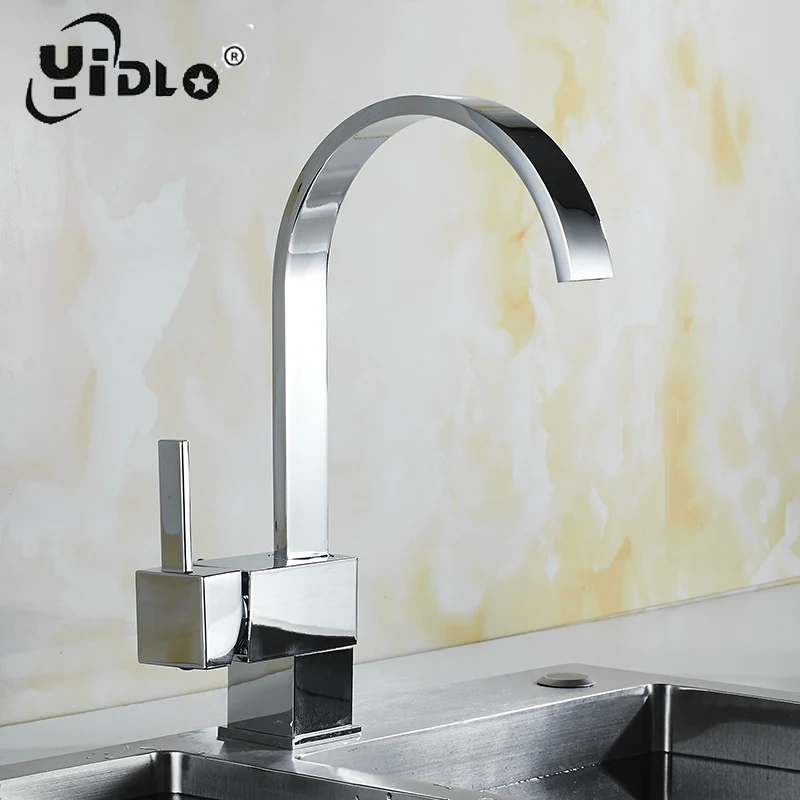 Кухонный кран 360 градусов Поворотный водопроводный кухонный из хромированной