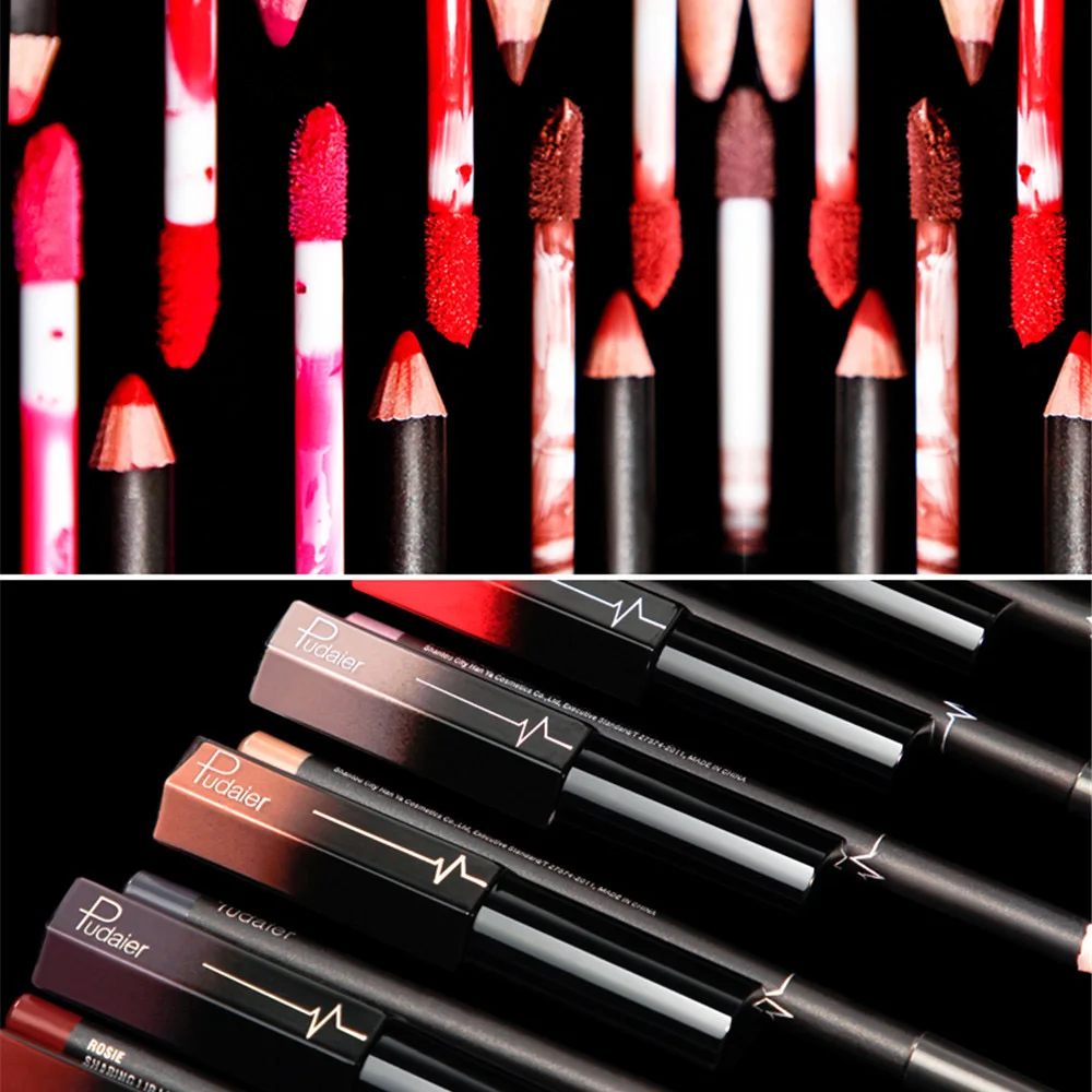 Водостойкий Стойкий матовый бархатный блеск для губ 12 цветов| |