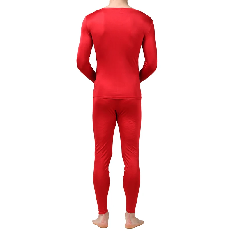 Мужское трикотажное термобелье из 100% чистого шелка с V образным вырезом|set poker|jersey