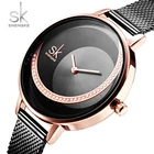 Часы Shengke женские со стразами, роскошные брендовые модные креативные наручные часы SK для женщин