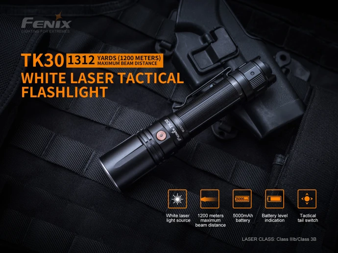 Fenix TK30 высокопроизводительный Тактический светильник-вспышка Макс 500 люменов