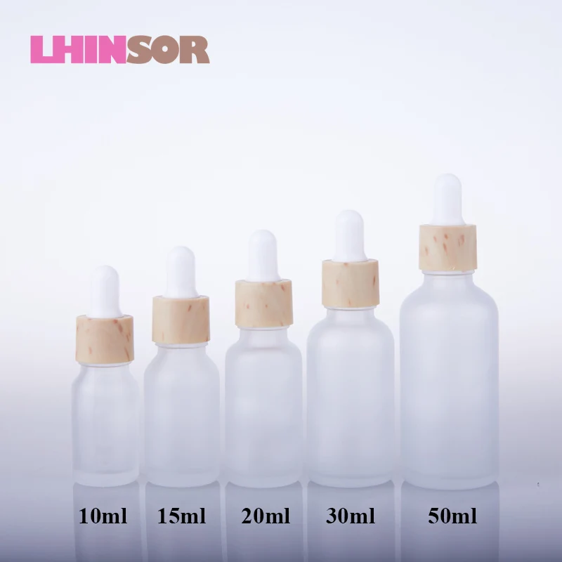 

10pcs/lot 10ml 15ml 20ml 30ml 50ml Frosted Glass Empty Essential Oil Dropper Bottles Perfume Serum Bottle Cosmetic Packaging