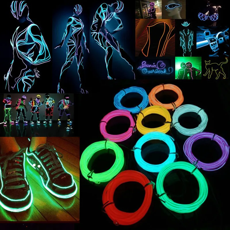 Светодиодный неоновый светильник с контроллером 3 м Светодиодная лента Rgb шнур