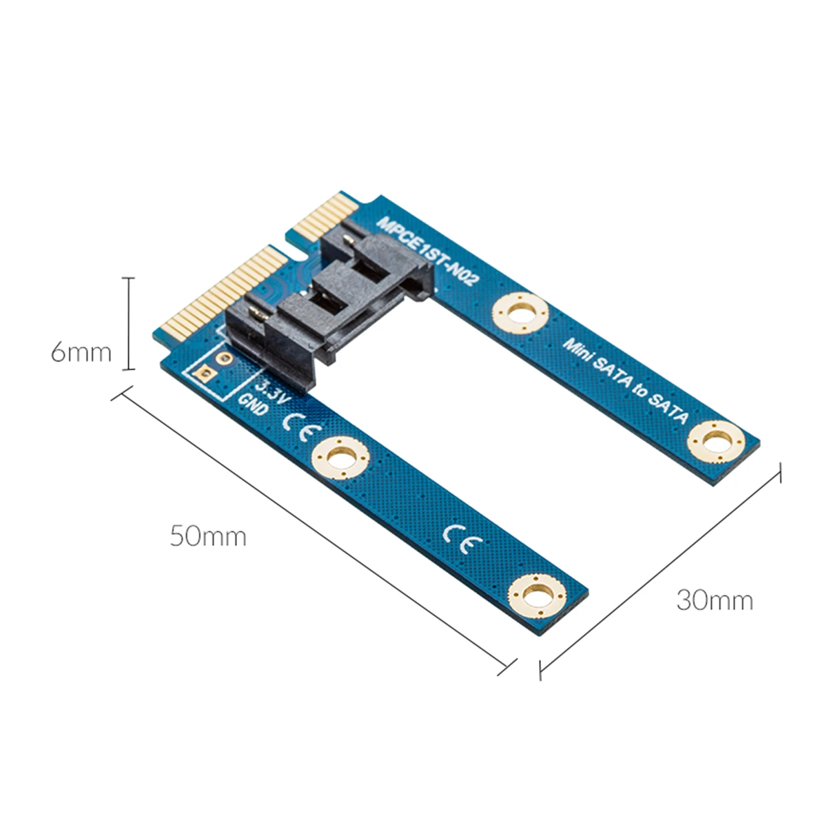ORICO SATA 7PIN к адаптер mSATA плоский тип SSD адаптер SATA3.0 к mSATA SATAIII протокол полная высота поддерживаемый Размер