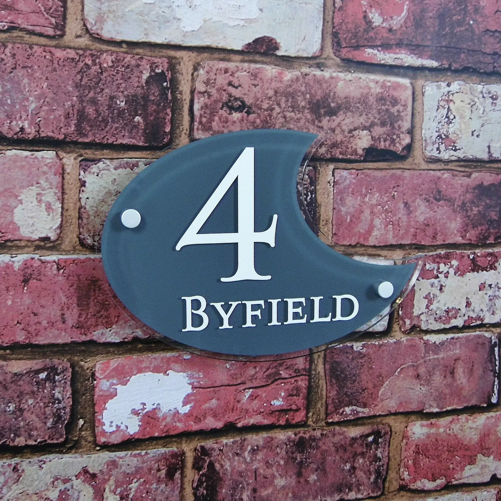 Настраиваемый современный дневной уличный адрес табличка дверной номер