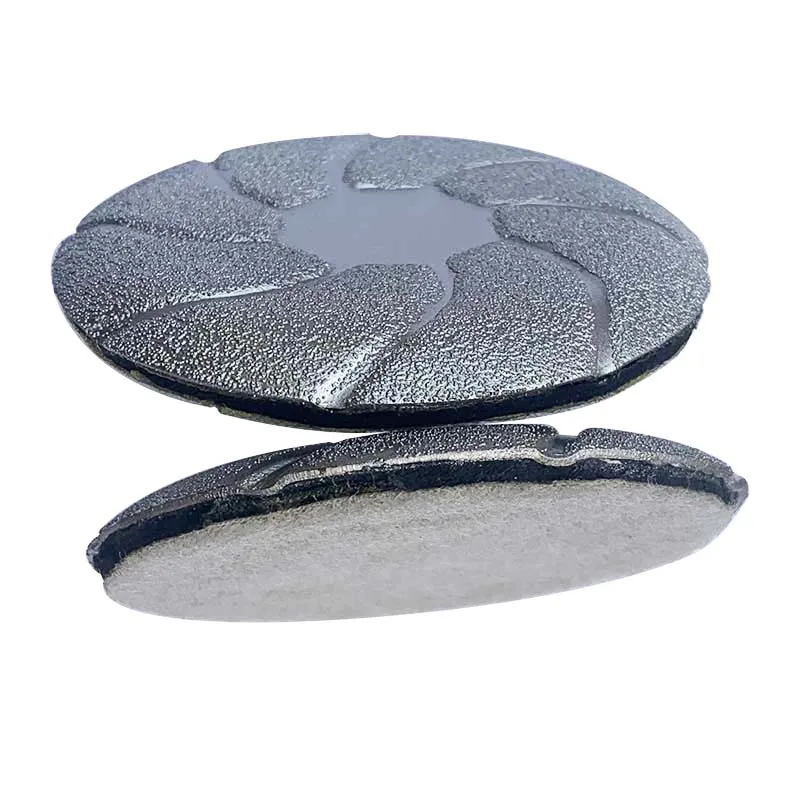 Алмазный полировальник 80 мм Паяные самоклеящаяся обратная сухая полировка