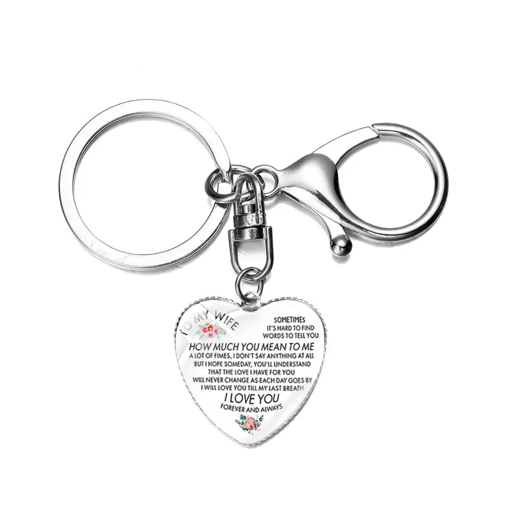 Семья брелок &quotлюбовь&quot подарок Творческий письмо на мой муж мамы дочери и сына