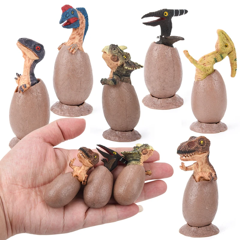 Модель динозавра ручной работы полуинкубация яйцо Юрского периода новинка