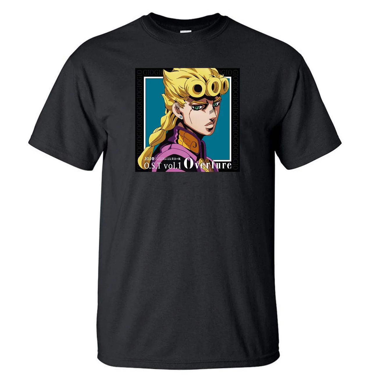 Джоджо невероятные приключения футболка Для мужчин Jojos GIOGIO Giorno Giovanna футболки