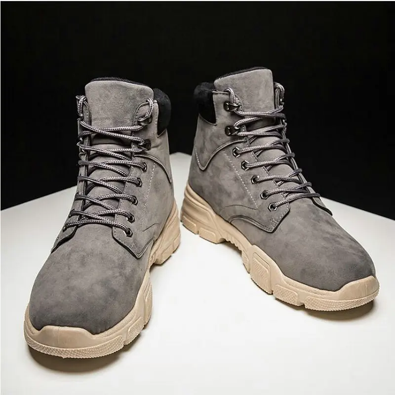Зимние мужские ботинки водонепроницаемые ботильоны Осенняя мужская модная